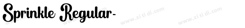 Sprinkle Regular字体转换
